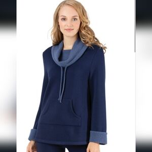 NWT PAJAMAGRAM navy blue sweatshirt